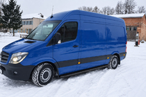 Volkswagen Crafter 2006–2016 Boční nášlapy Premium Black (2 ks, nerez) d60, střední rozvor fotografie 2