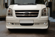 Ford Transit 2000–2014 Nerezové lišty na masku chladiče (2 ks) OmsaLine – italská nerezová ocel fotografie 3