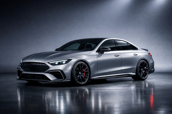 Mercedes-AMG C-Class EV 2027: prototyp elektrického rivala BMW M3