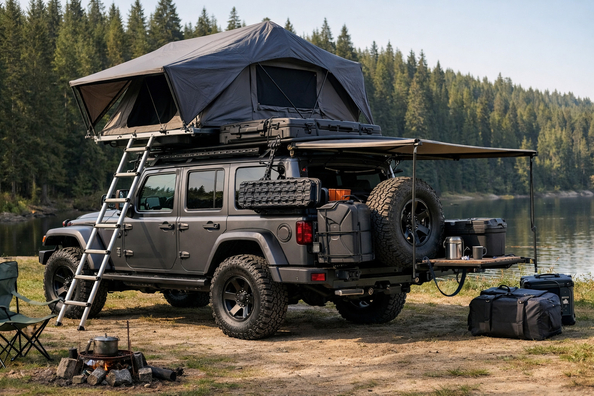 Balíček úprav pro Jeep Wrangler 2018+ do přírody, na náklad i pohodlí
