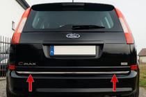 Ford C-Max 2004–2010 Nerezová lišta na hranu víka kufru fotografie 1