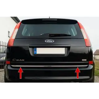 Nerezová lišta na hranu víka kufru
