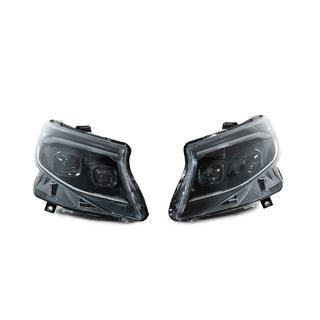 Přední světlomety 2025 Design LED Black (pro Vito, sada 2 ks) Mercedes Vito/V-class W447 2014– fotografie 2
