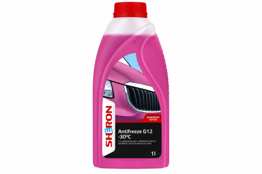 Nemrznoucí směs G12 -30 °C růžová 1 l SHERON Image