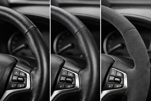 Jaký materiál je nejlepší na potah volantu: kůže, eko kůže nebo Alcantara