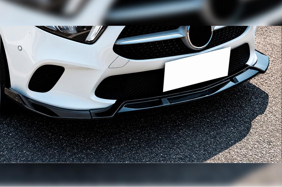 Mercedes A-class W177 2018– Přední lip spoiler DPT V-1 (lesklá černá) Image