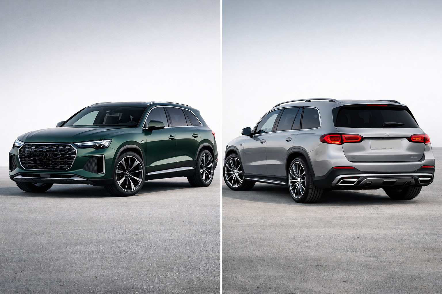 Audi Q9 2027 vs Mercedes-Benz GLS 2027: cena, motory a co je lepší