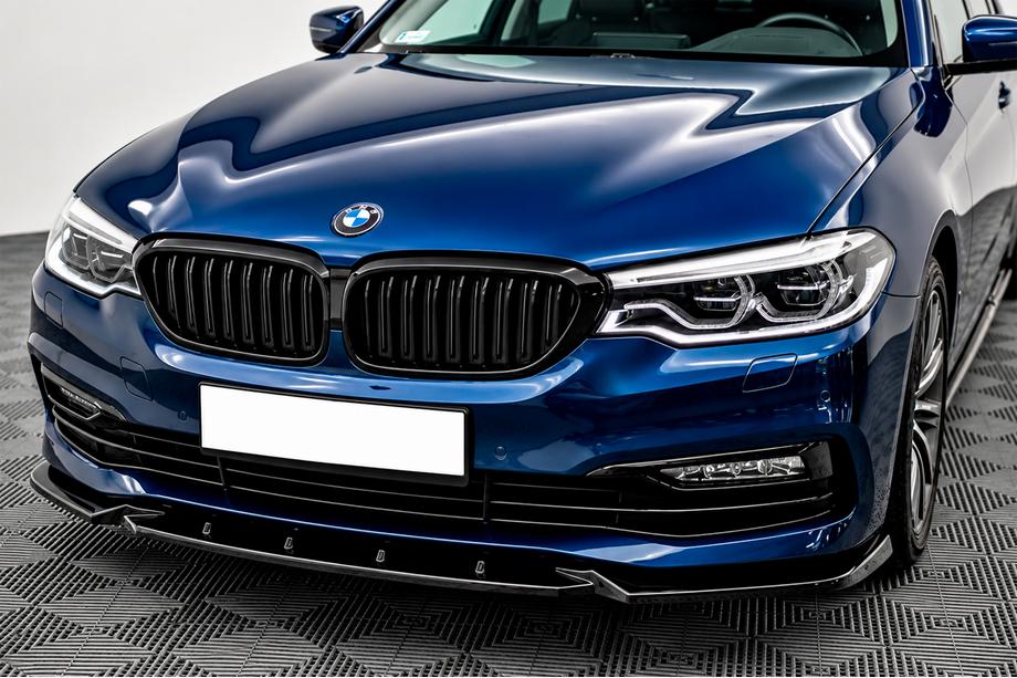 BMW řada 5 G30/G31 2017–2023 Přední lip spoiler na nárazník DPT (pro Base 2017-2020, černý lesk, vstřikované) Image