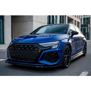 Přední lip spoiler na nárazník Lip DPT V2 (pro RS3, 2020-2024, lesklá černá) Audi A3 2020– fotografie 1