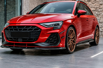 Audi A3 2020– Přední lip na nárazník Lip DPT V1 (pro RS3, 2024+, černý lesk) fotografie 1