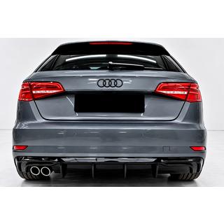 Zadní difuzor DPT (2016-2020, SD, černý lesk) Audi A3 2012–2020 fotografie 1