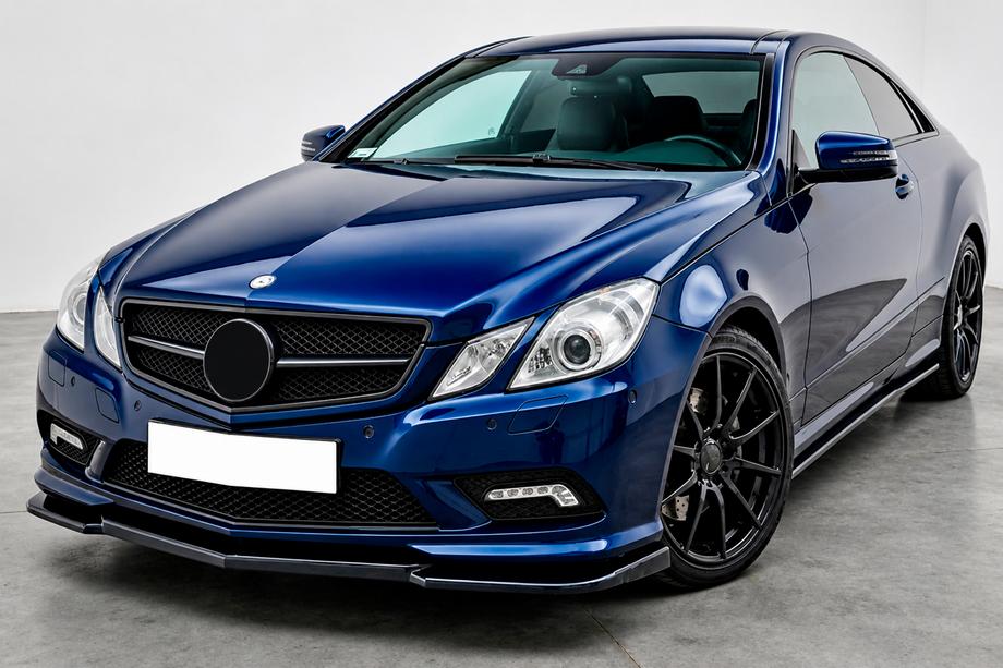 Mercedes E-Class kupé C207 2010–2017 Přední lip nástavec DPT (pro AMG Line, 2010-2012, černý lesk) Image