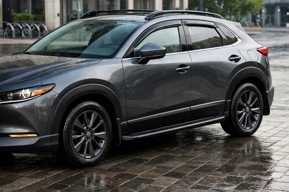 Balíček úprav pro Mazda CX-30 do města, deště a čistých prahů