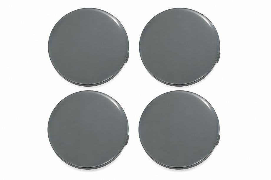 Šedé středové krytky disků (64x62 mm, 4 ks) Image