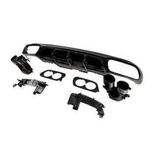 Zadní difuzor s koncovkami výfuku E53-Design Black (pro Base) Mercedes E-class W213 2016–2023 fotografie 2