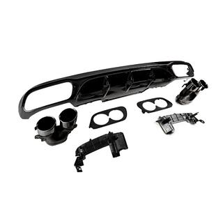 Zadní difuzor s koncovkami výfuku E53-Design Black (pro Base) Mercedes E-class W213 2016–2023 fotografie 3
