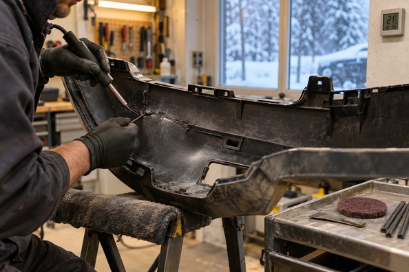 Proč plastový bodykit a nárazník v mrazu praskají a jak tomu předejít