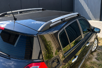 Renault Megane II 2004–2009 Střešní podélníky chrom (HB) fotografie 2