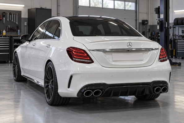 Mercedes C-Class W205 ve stylu W206 nebo C63 AMG: facelift a bodykit – co jde namontovat Fotografie 1