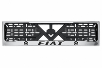 Fiat Chromovaný rámeček na SPZ (1 ks, nerezová ocel) fotografie 1