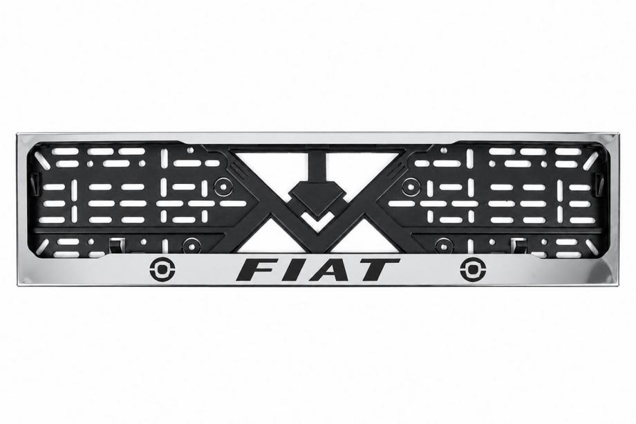 Fiat Chromovaný rámeček na SPZ (1 ks, nerezová ocel) Image