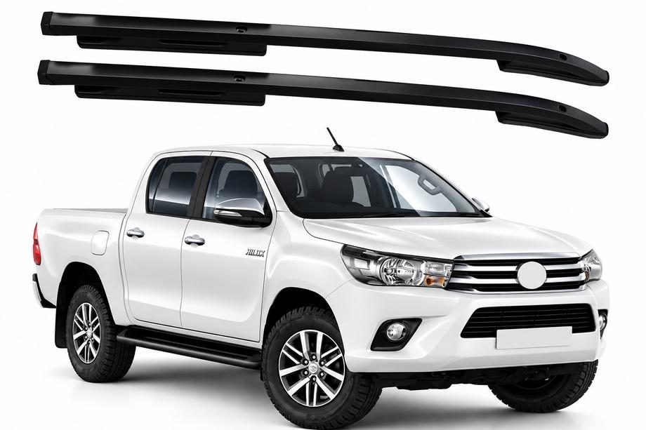 Toyota Hilux 2015– Střešní podélníky OEM černé (ABS) Fotografie 1