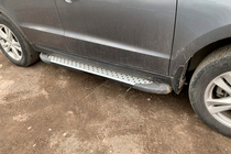Hyundai Santa Fe 2 2006–2012 Boční nášlapy Allmond Grey (2 ks, hliník) fotografie 4