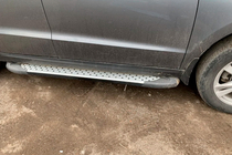 Hyundai Santa Fe 2 2006–2012 Boční nášlapy Allmond Grey (2 ks, hliník) fotografie 5