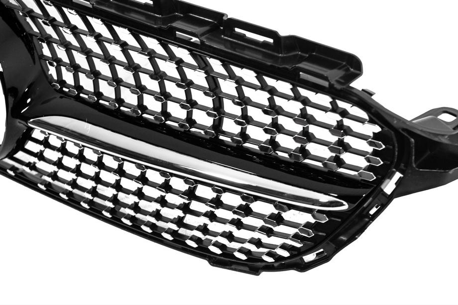 Mercedes C-Class W205 2014–2021 Přední maska Diamond Black (pro Avantgarde/AMG-Line/C43 AMG) 2014-2018, s kamerou Fotografie 4