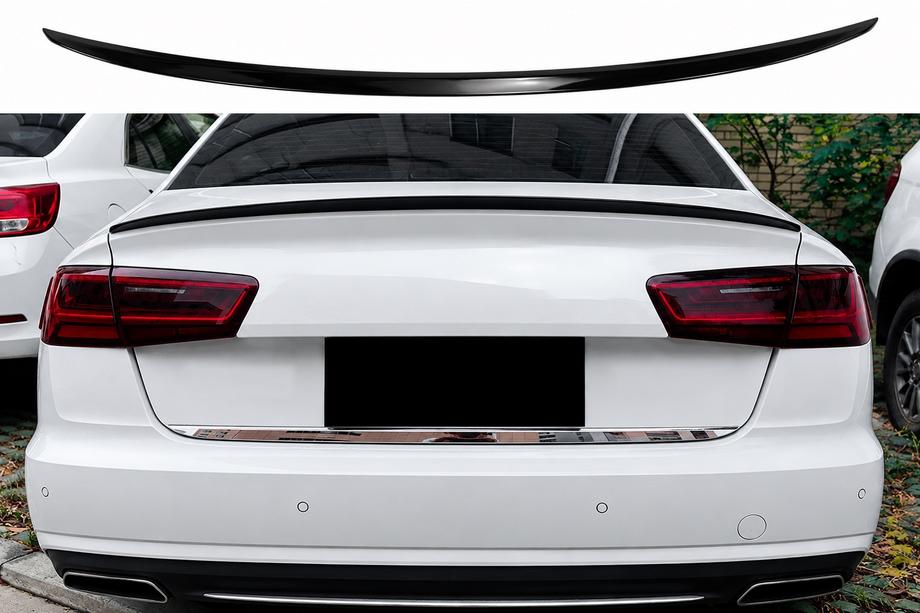 Audi A6 C7 2011–2018 Spoiler S-Style (pro SD, lesklá černá) Fotografie 1