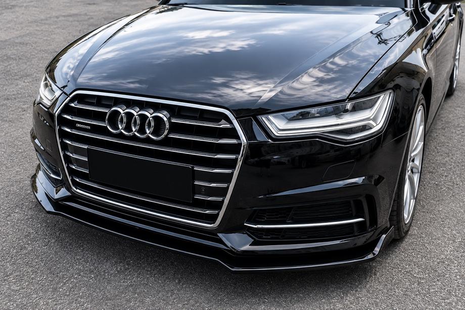 Audi A6 C7 2011–2018 Přední lip spoiler na nárazník (pro S-Line 2014-2018, ABS) Fotografie 1