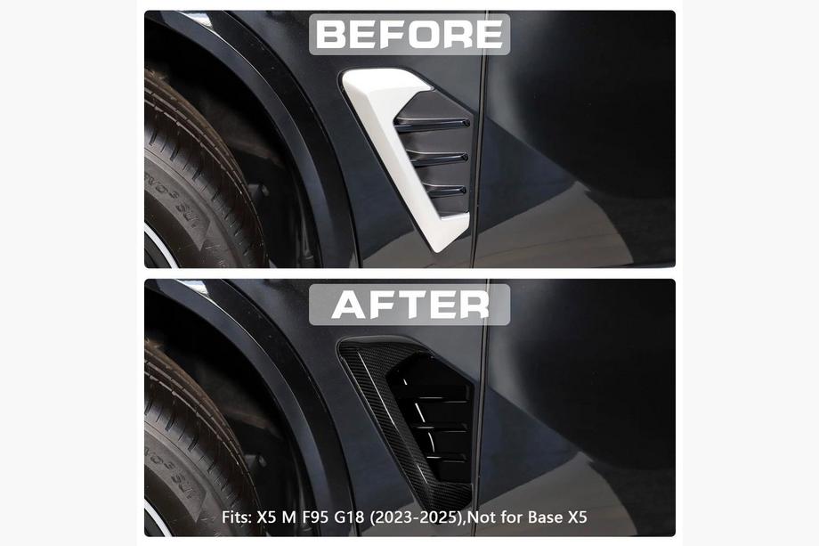 BMW X5 G05 2019–2026 Mřížky do blatníků (karbon + ABS) Fotografie 2