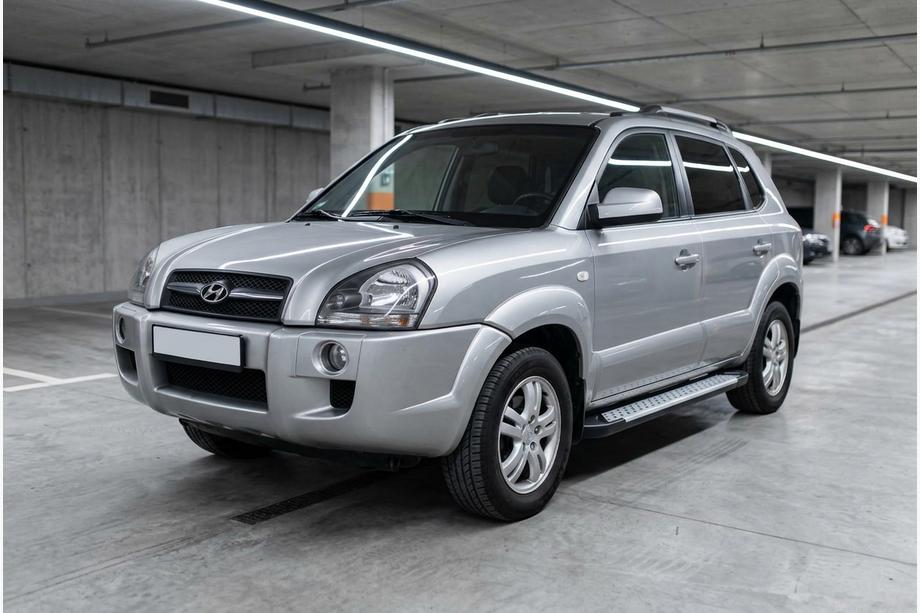 Hyundai Tucson JM 2004– Boční nášlapy Allmond Grey (2 ks, hliník) Image