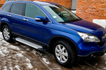 Honda CRV 2007–2011 Boční nášlapy Allmond Grey (2 ks, hliník) fotografie 1