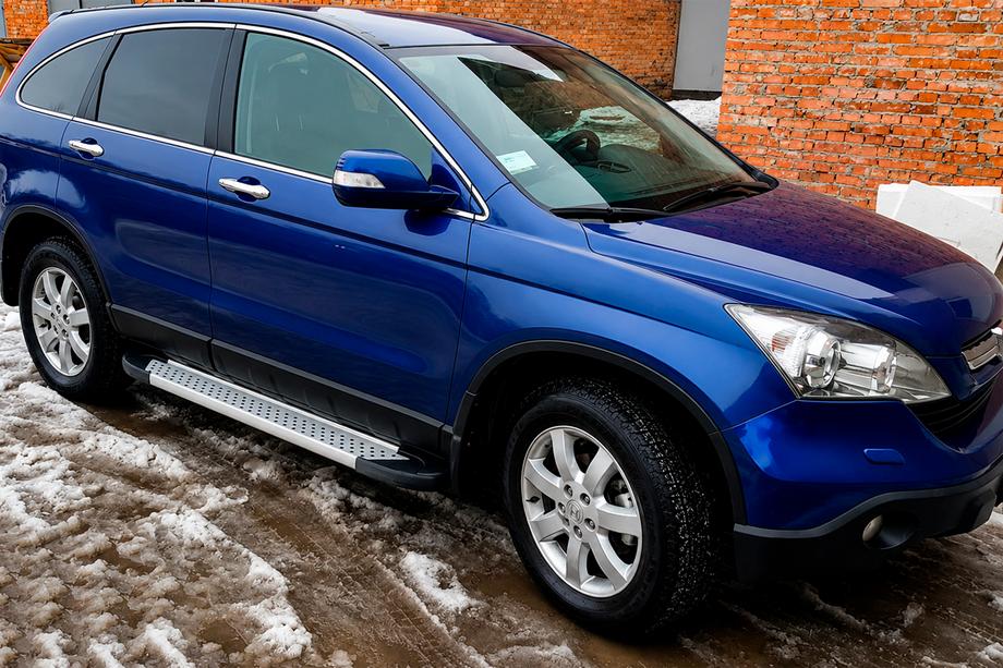 Honda CRV 2007–2011 Boční nášlapy Allmond Grey (2 ks, hliník) Image