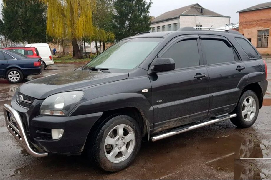 Kia Sportage 2004–2010 Boční nášlapné trubky (2 ks, nerez) Fotografie 1