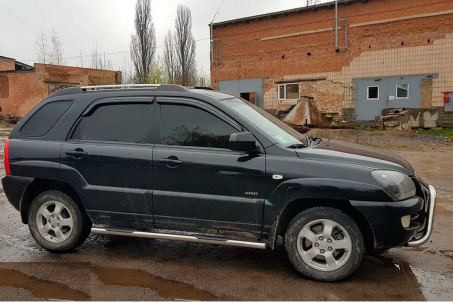 Kia Sportage 2004–2010 Boční nášlapné trubky (2 ks, nerez) Fotografie 2
