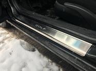 Volkswagen Golf 4 1997–2006 Nerezové kryty prahů Nataniko (4 ks, nerez) Premium – 3M páska, 0,8 mm fotografie 3