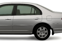Honda Civic Sedan VII 2001–2006 Kryty klik dveří (8 ks, plast) fotografie 1