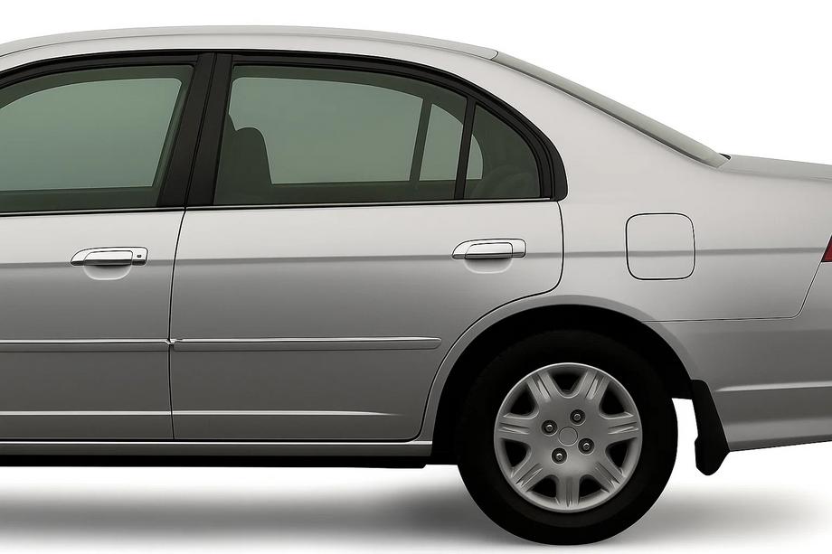 Honda Civic Sedan VII 2001–2006 Kryty klik dveří (8 ks, plast) Image