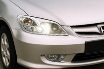 Honda Civic Sedan VII 2001–2006 Kryty světlometů (2 ks, plast) fotografie 1