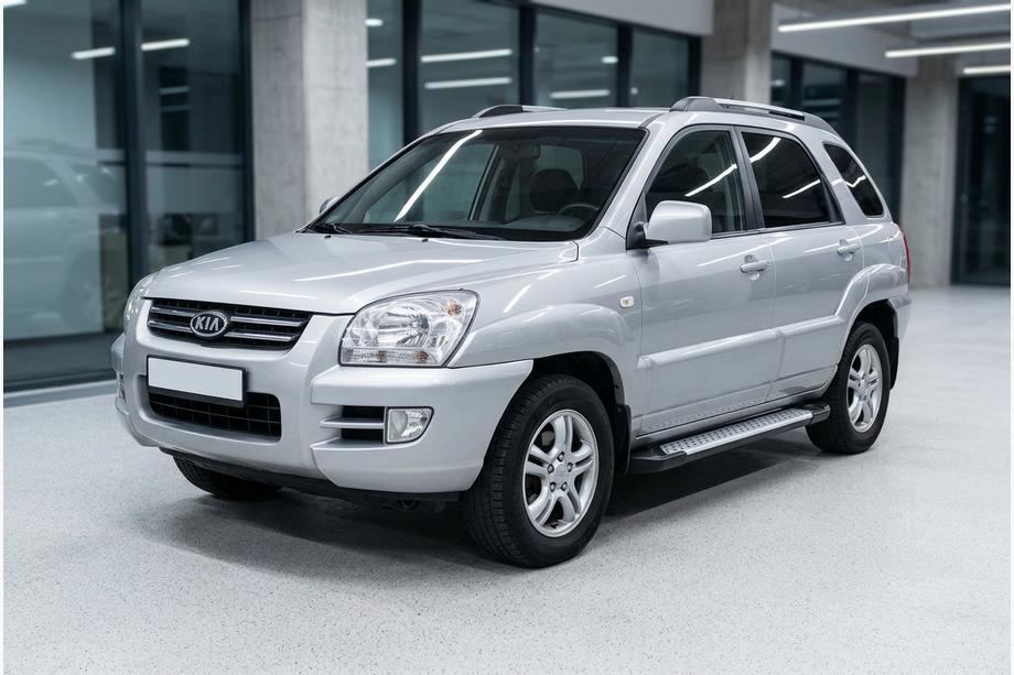 Kia Sportage 2004–2010 Boční nášlapy Allmond Grey (2 ks, hliník) Fotografie 1