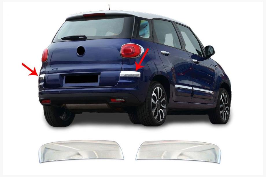 Fiat 500/500L 2013–2022 Nerezové kryty rohů zadního nárazníku pro 500L 2018+ (2 ks) Image