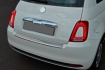 Fiat 500/500L 2013–2022 Nerezová lišta zadního nárazníku 3D/Cabrio (OmsaLine) fotografie 1