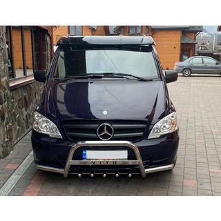 Sluneční kšilt na čelní sklo (černý lesk, 5 mm) Mercedes Vito W639 2004–2014 fotografie 4