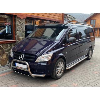 Sluneční kšilt na čelní sklo (černý lesk, 5 mm) Mercedes Vito W639 2004–2014 fotografie 3