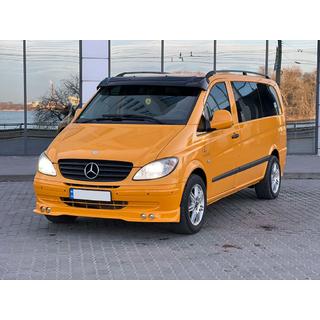Sluneční kšilt na čelní sklo (černý lesk, 5 mm) Mercedes Vito W639 2004–2014 fotografie 1