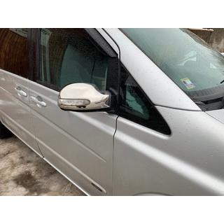 Chromové kryty zrcátek (2004-2010, Viano, 2 ks, nerez) Mercedes Vito W639 2004–2014 fotografie 2