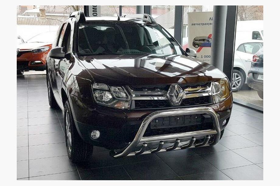 Renault Duster 2008–2017 Nerezový přední ochranný rám (bullbar) WT003 bez nápisu Fotografie 4