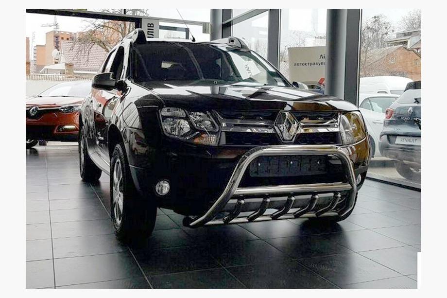 Dacia Duster 2008–2018 Nerezový přední ochranný rám (bullbar) WT003 bez nápisu Fotografie 9